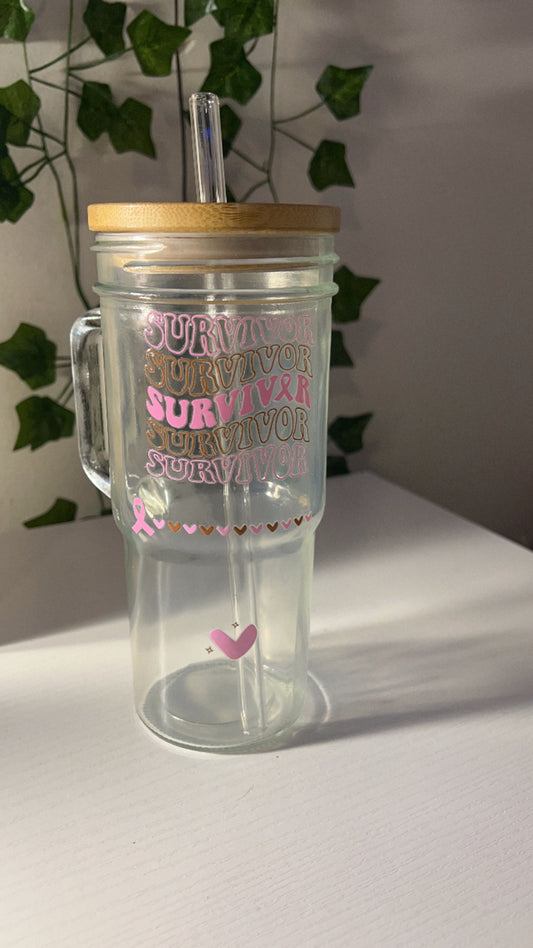 Breast Cancer Survivor 24 oz. Tumbler