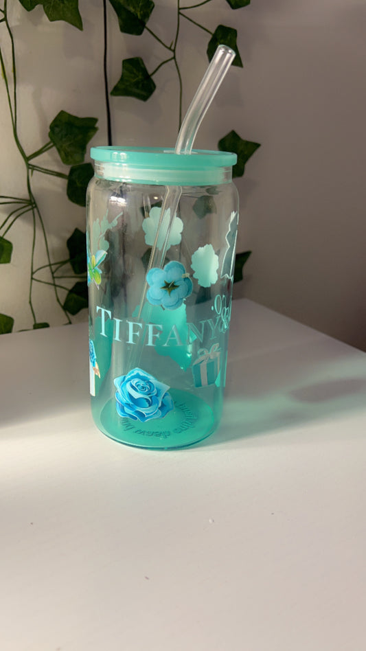 Tiffany & Co 16oz Glass Cup